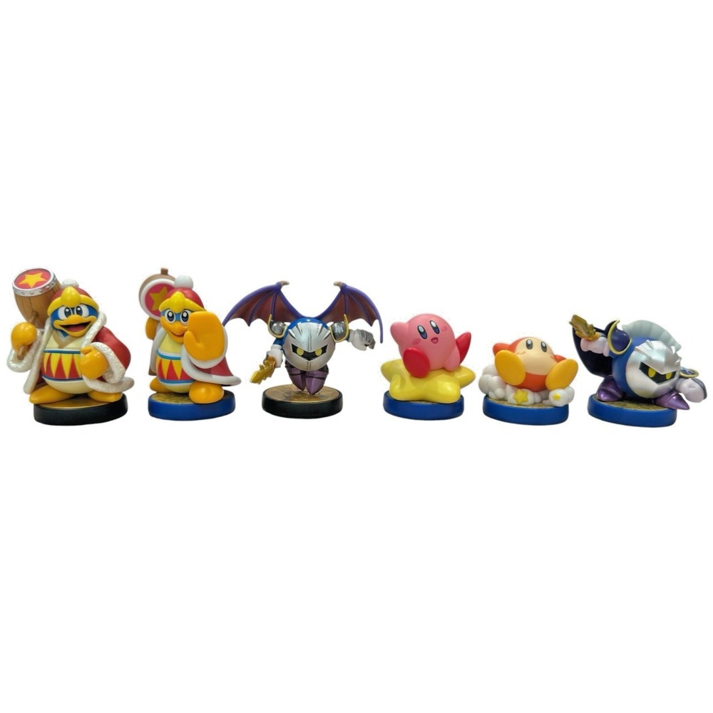 Nintendo Amiibo Lot of 6 Kirby King Dedede Waddle Meta Knight Figures